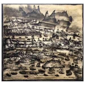 dessin encre de Chine - paysage