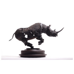 Rhinocéros, sculpture de Patrice Mesnier