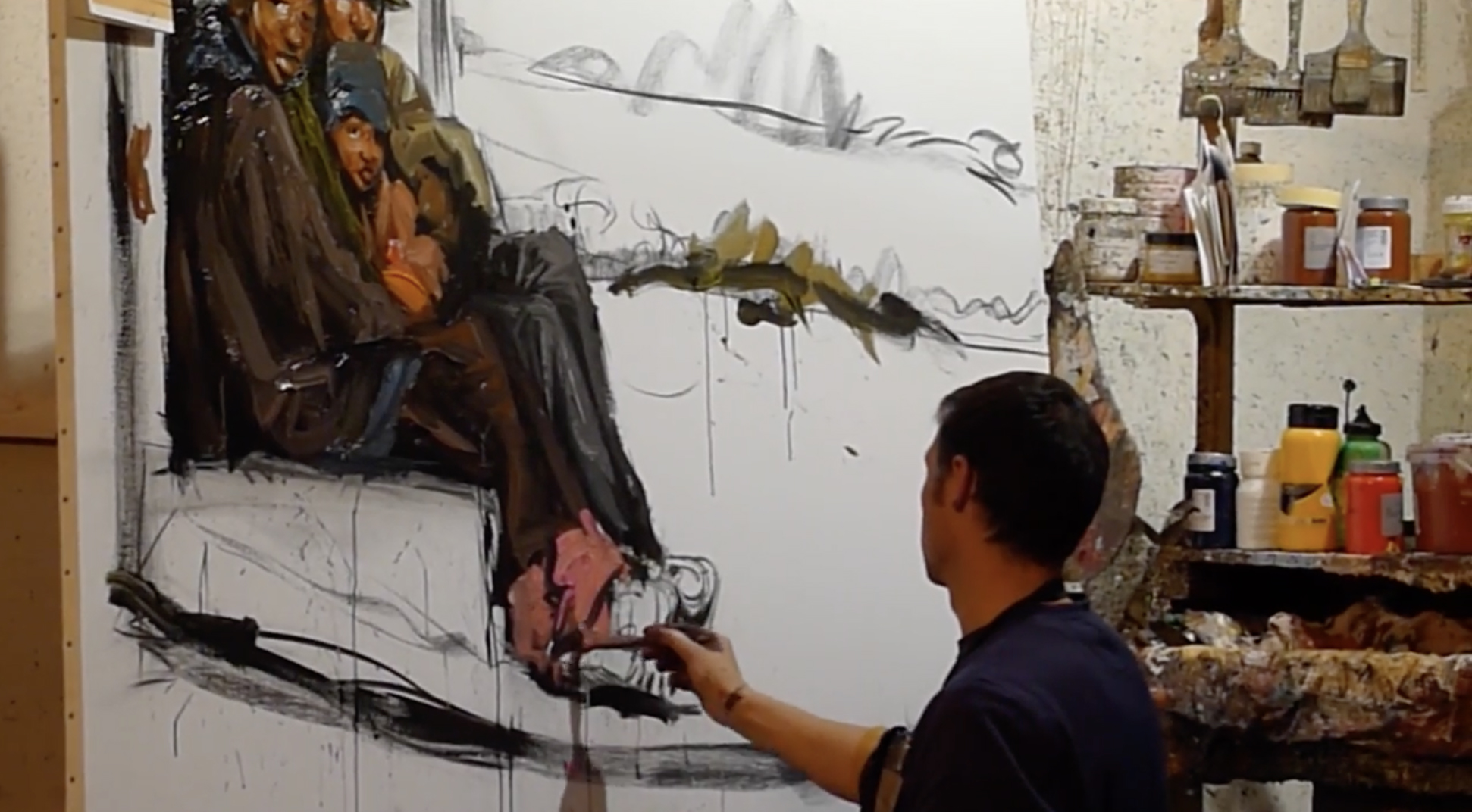 2014 - Emmanuel Michel Visite Atelier - Janvier